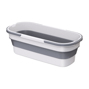 折叠拖把桶长方形家用2025新款地拖洗拖把专用水桶墩布拖布拖地桶