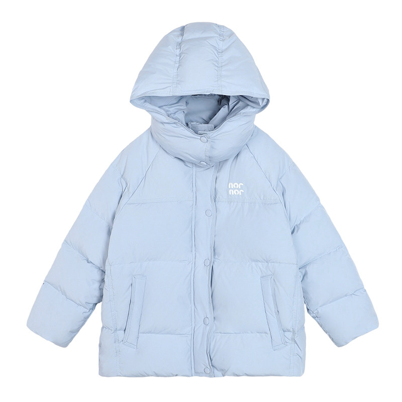 NORNOR陈大猪童装女童羽绒服杜邦三防大童冬季儿童保暖白鸭绒外套