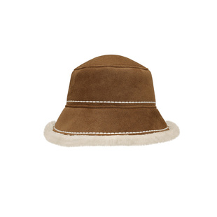 SHINE萱子饰品仙踪鹿影系列简约毛绒渔夫帽显脸小盆帽保暖防寒