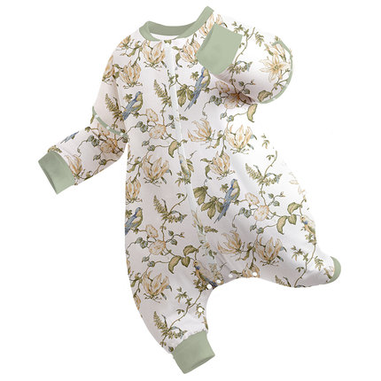 ibaby婴儿睡袋儿童秋冬羊毛恒温男女童宝宝加厚防踢被子防惊跳