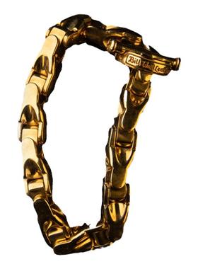 BillWallLeather18k纯金镶钻手链