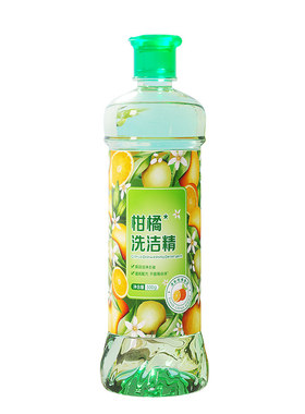 洗洁精500g瓶装柑橘香型实惠装洗碗餐具清洁剂去油祛味洗涤剂暖叙