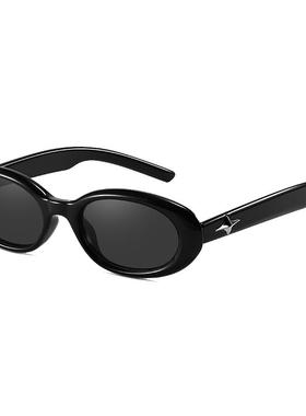 gm猫眼墨镜女椭圆小框高级感防晒