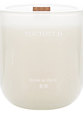 TOC卧室家用香味持久留香淡香春雪女士香薰蜡烛香蜡