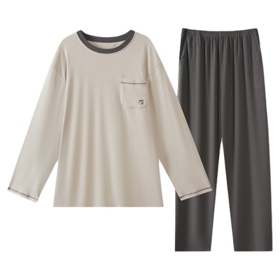 睡衣秋冬季磨毛绒德家居服可外穿