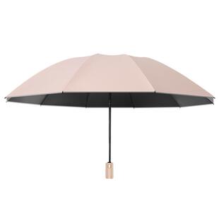 easily全自动雨伞简约抗风暴雨伞女晴雨两用太阳伞黑胶防晒遮阳伞