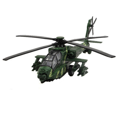 合金飞机模型阿帕奇直升机玩具