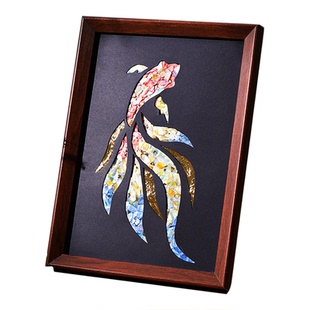 非遗文创手工diy螺钿画高端暖场活动礼物母亲节相框材料包实用摆