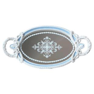 米子家居法式香薰托盘高级感梳妆台珠宝镜面收纳展示拍摄道具摆件