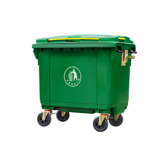 660L大型户外垃圾桶大号商用保洁手推车清运收集环卫大容量1100升