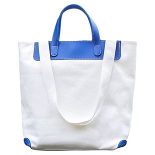 新款帆布包定制大容量斜挎手提包皮革帆布袋广告礼品袋可定制LOGO