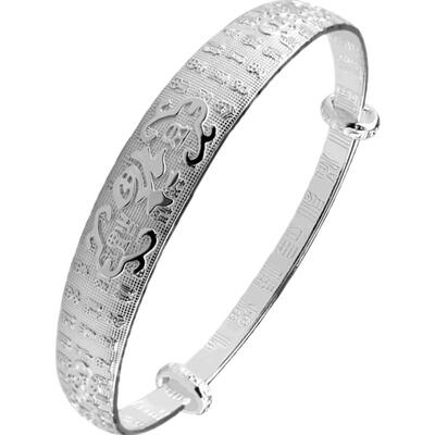 老银匠999百福吉祥复古送妈妈