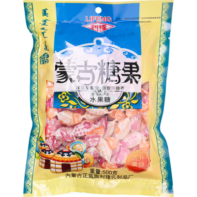 内蒙古老式袋装500g水果味硬糖