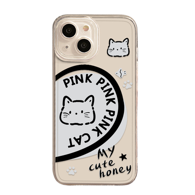 爱心猫狗卡通可爱情侣手机壳适用