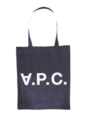 A.P.C.新款男女同款购物包托特包logo印花帆布百搭手提单肩包