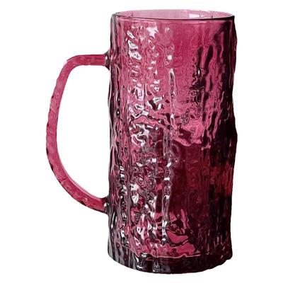 ins风家用树皮纹玻璃果汁杯