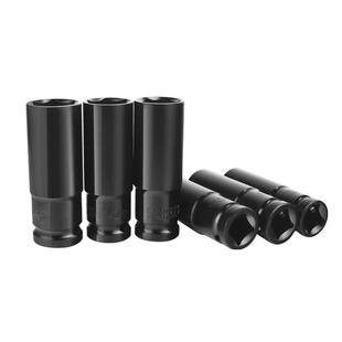 1/2电动扳手套筒头加长六角套筒扳手8-32mm风炮套铜工具