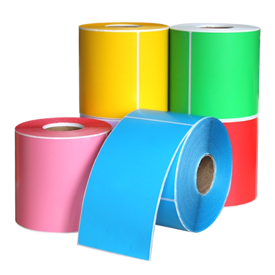 竖版彩色三防热敏纸不干胶70*100 100*150 100*180 100*200条码标签纸标签打印贴纸红色黄色蓝绿色7*10*15cm