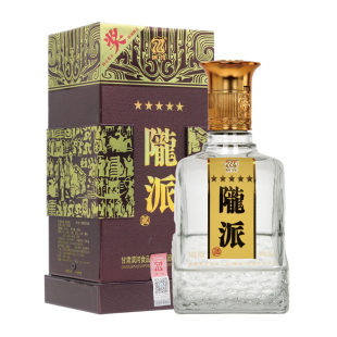 甘肃滨河酒 陇派五星42度500ml浓香型固态法酿造礼盒装粮食白酒