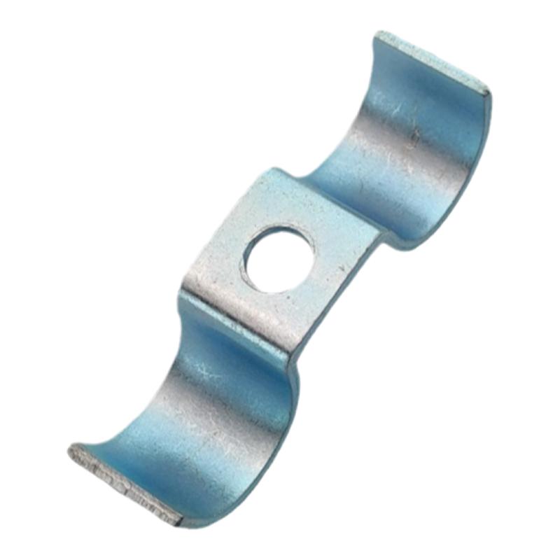 镀锌双边管卡单孔骑马卡M型双卡管卡固定线夹电线电缆双压片