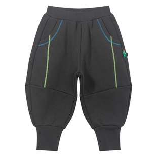 马拉丁童装儿童裤子冬装新款男童女童大童运动裤加绒长裤卫裤