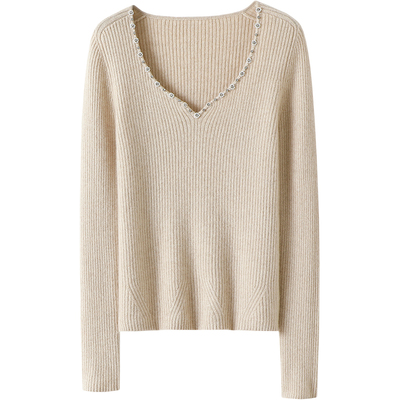 启超高端100%纯山羊绒衫