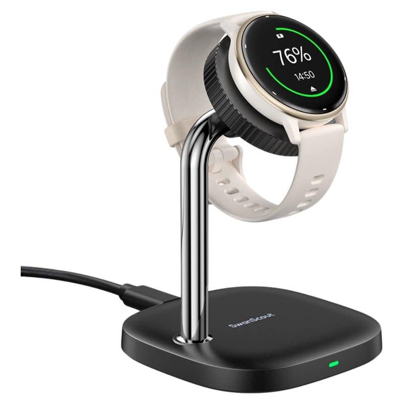 白鹄SwanScout505GM 适用于Garmin佳明系列手表单充无线充电器可调节支架底座桌面整洁