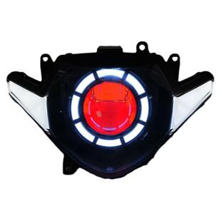 适用铃木GSX250r改装天使眼大灯GSX250R大灯总成改装 LED双光透镜