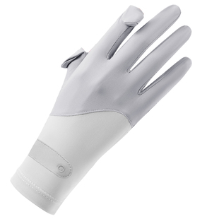 防晒手套女防紫外线开车夏季薄款骑行电动车冰丝防滑触屏运动袖套