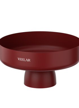 VEELAR水果盘红色乔迁结婚艺术客厅家用茶几精致高颜值零食糖果盘