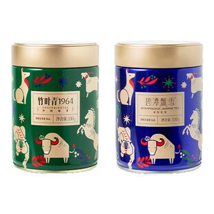 碧潭飘雪茉莉花茶一级茶叶竹叶青1964绿茶一级茶叶罐装自饮装200g