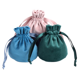 迷你丝带款丝绒首饰包收纳袋绒布袋束口袋抽绳锦囊小布袋饰品袋子