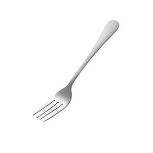 不锈钢勺子叉子餐具家用吃饭餐叉西餐长柄钢叉泡面叉子成人主餐叉