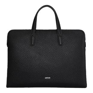 沙驰男包真皮商务时尚大容量手提包休闲头层牛皮正品电脑包公文包