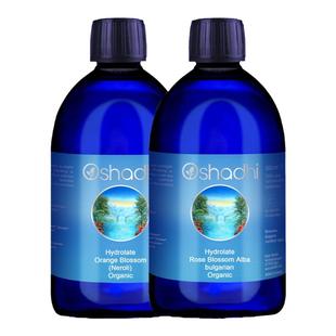 oshadhi德国O家白玫瑰橙花纯露套装闪电白礼盒保湿湿敷水爽肤水