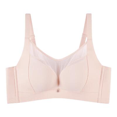 好波拼棉大罩杯桑蚕丝内里舒适透气软钢圈胸罩收副乳胸罩DF2501
