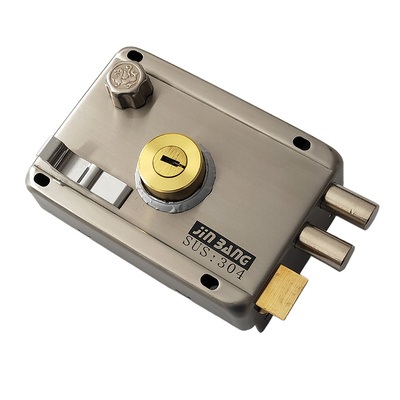 1.2厚不锈钢外装门锁9219月牙C级