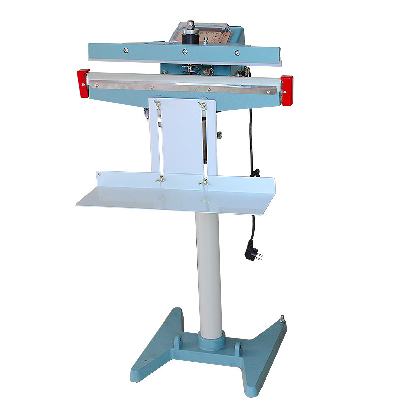 脚踏封口机600商用快速加热大功率宽边铝箔茶叶薄膜包装袋塑料袋脚踩式热封机立式铝架上下加热PE封袋机