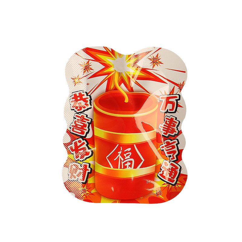 仿真鞭炮可爆炸自动充气鞭炮儿童