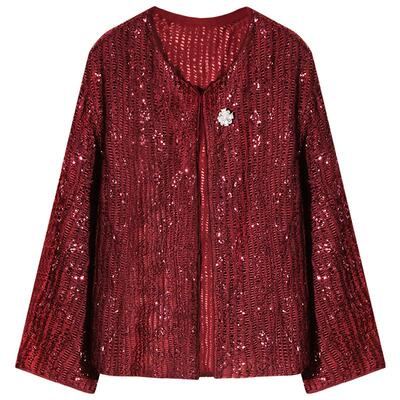 COCOBELLA对丝亮片盘带绣外套