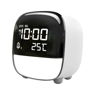 得力8852闹钟学生专用起床神器儿童女孩男孩用电子智能夜灯小闹铃