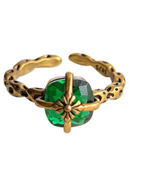 925银戒指女镶钻不掉色戒指礼物