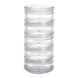 精致叠加首饰收纳盒多层戒指项链耳钉便携透明饰品盒美甲整理盒子