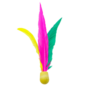 板羽球三毛球正品健身牛筋球高弹球室内三毛毽球专用一组10个包邮