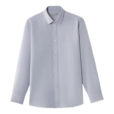 【云感免烫】金利来春夏新款男士白色衬衫莫代尔商务长袖衬衣男款