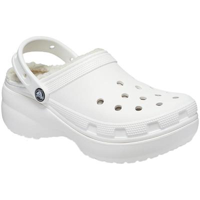 Crocs厚底云朵暖棉洞洞鞋女鞋