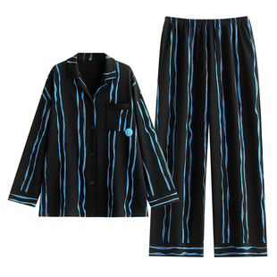 悦内睡衣女款春秋季秋款纯棉长袖家居服秋天休闲可外穿时尚多巴胺