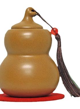 小号补角葫芦罐土陶摆件