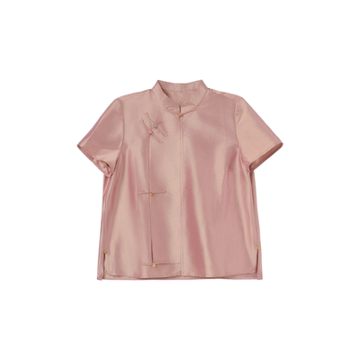 宫小妍轻中式盘扣立领上衣