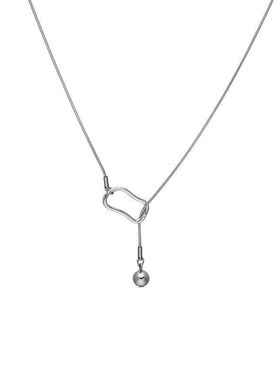 秋冬毛衣链三角几何可抽拉项链